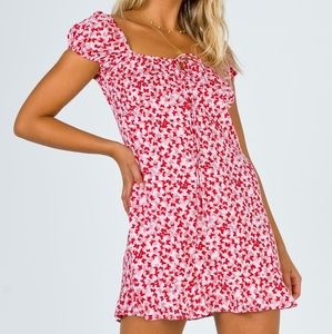 Princess Polly Galaca Butterfly Print Mini Dress M